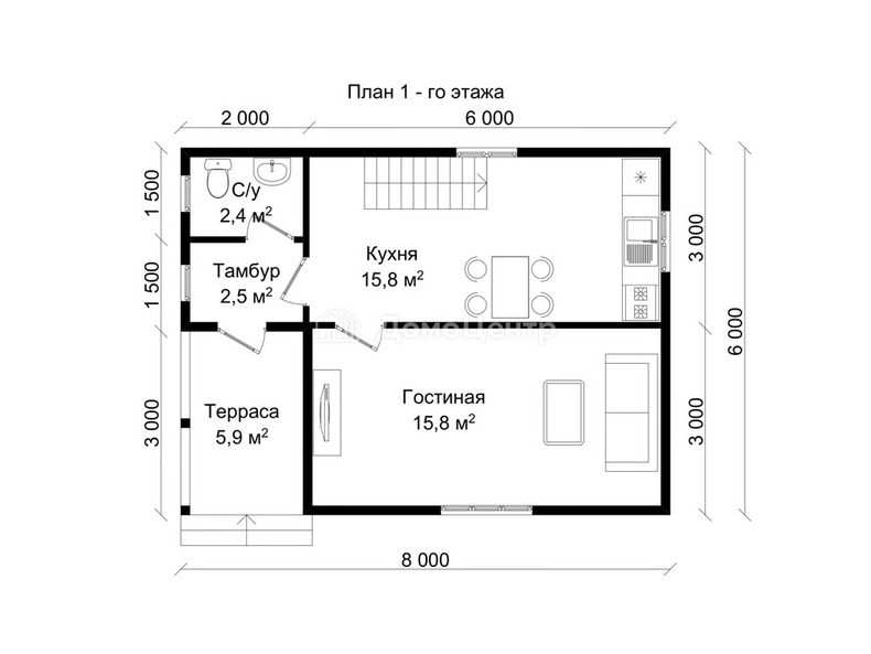 Каркасный дом Заозерск - изображение 9